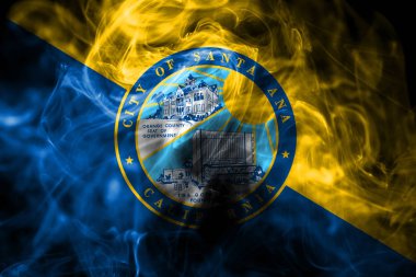 Santa Ana şehri sigara bayrağı, Kaliforniya Eyaleti, Amerika Birleşik Devletleri