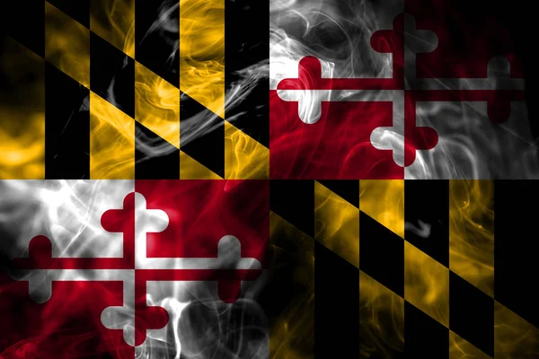 Maryland Staat Rook Vlag Verenigde Staten Van Amerika — Stockfoto