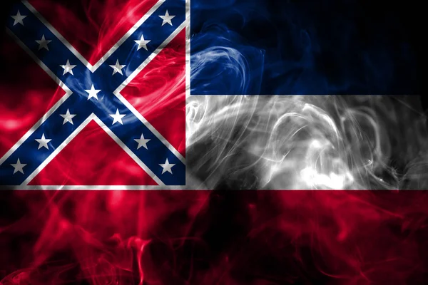 Mississippi Staat Rook Vlag Verenigde Staten Van Amerika — Stockfoto