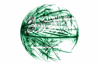 Soyut Suudi Arabistan köpüklü bayrak, beyaz arka plan üzerinde izole Noel top kavramı