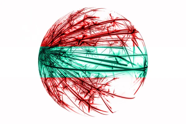 Abstrakta Transnistrien Gnistrande Flagga Christmas Ball Koncept Isolerad Vit Bakgrund — Stockfoto