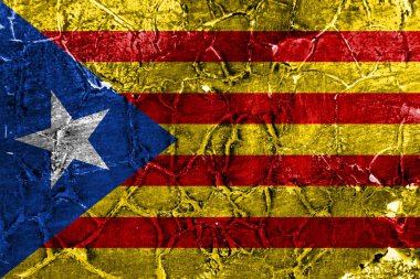  Catalonia grunge bayrak, bağımlı bölge bayrak