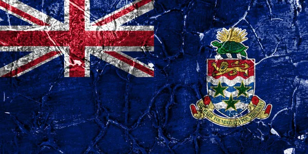 Cayman Islands Grunge Flag British Overseas Territories Britain Dependent Territory — Stock Photo, Image