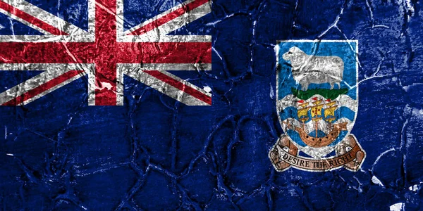 Bandera Grunge Las Islas Malvinas Territorios Británicos Ultramar Bandera Territorio — Foto de Stock