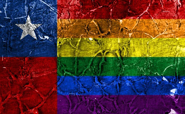 Chile Gay grunge flag, Chile flag