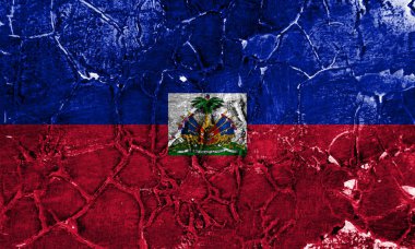 Eski Haiti grunge arka plan bayrak