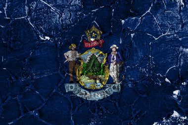 Maine Eyalet grunge bayrak, Amerika Birleşik Devletleri