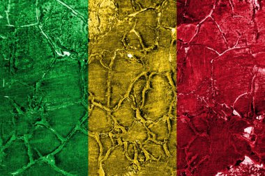 Eski Mali grunge arkaplan bayrağı