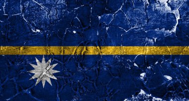 Eski Nauru grunge arka plan bayrak