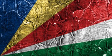 Eski Seyşeller grunge arka plan bayrak