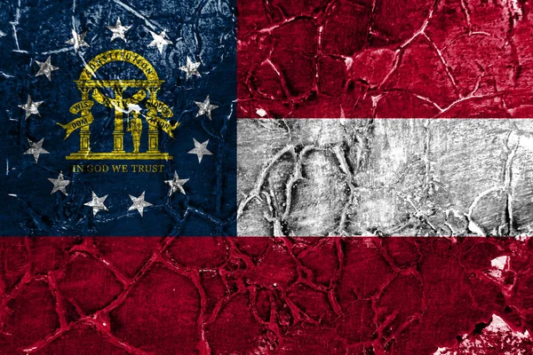 Georgia state grunge flag, United States of America