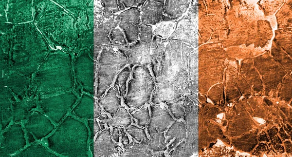 Old Ireland grunge background flag