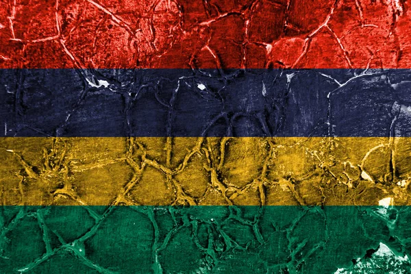 Stará Mauricius Grunge Pozadí Vlajka — Stock fotografie
