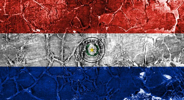 Old Paraguay Grunge Background Flag — Stock Photo, Image
