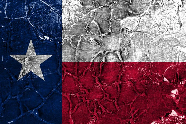 Texas Grunge Vlag Verenigde Staten — Stockfoto
