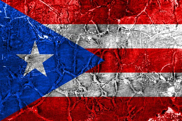 Puerto Rico Grunge Flag United States Dependent Territory Flag — Stock Photo, Image