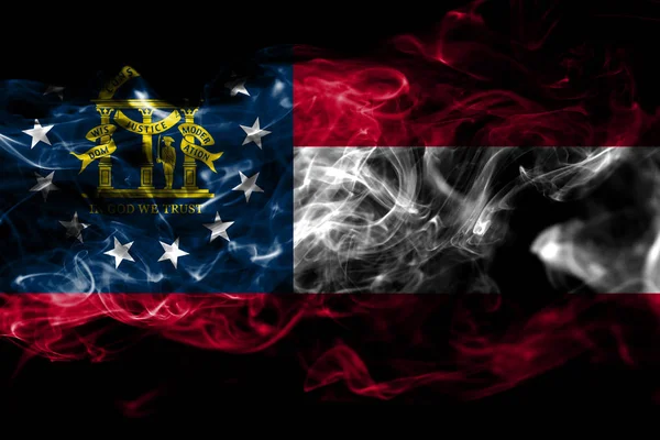 Georgia State Smoke Flag United States America — Stock Photo, Image