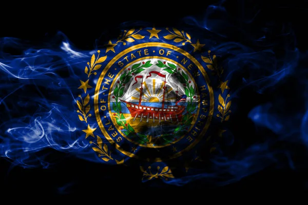 New Hampshire State Smoke Flag Estados Unidos América — Fotografia de Stock