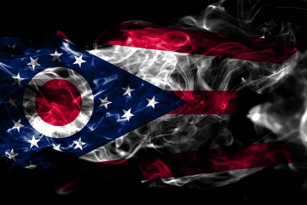 Ohio State Smoke Flag Stati Uniti America — Foto Stock