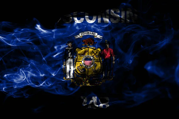 ウィスコンシン州煙旗 アメリカ合衆国 — ストック写真