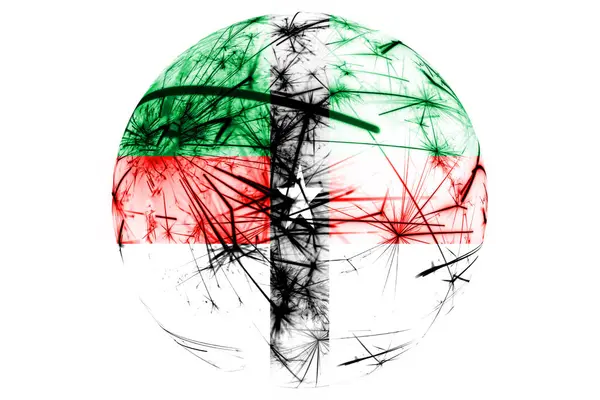 Denison Texas Fyrverkerier Mousserande Flagga Bollen Nytt Jul Och National — Stockfoto