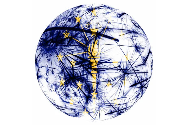 Pelota Fuegos Artificiales Indiana Año Nuevo Navidad Día Nacional Ornamento — Foto de Stock