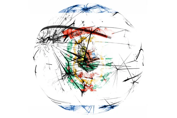Nyugat Virginia Tűzijáték Csillogó Labdát Zászló Karácsony Nemzeti Nap Dísz — Stock Fotó