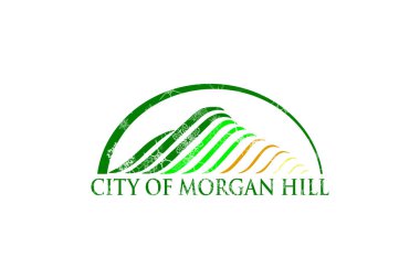 Morgan Hill, California kış kar taneleri arka plan bayrak. Amerika Birleşik Devletleri