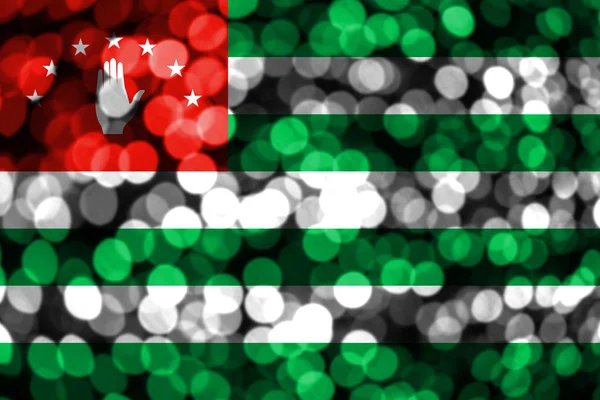Прапор Абхазії Абстрактних Розмито Боке Різдво Новий Рік Національний День — стокове фото