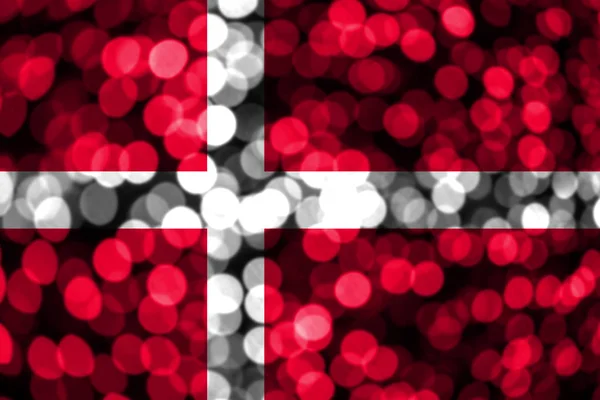 Danimarka Soyut Bulanık Bokeh Bayrak Noel Yeni Yıl Ulusal Gün — Stok fotoğraf