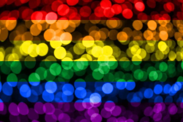 Bandeira Bokeh Desfocada Abstrata Gay Natal Ano Novo Bandeira Conceito — Fotografia de Stock