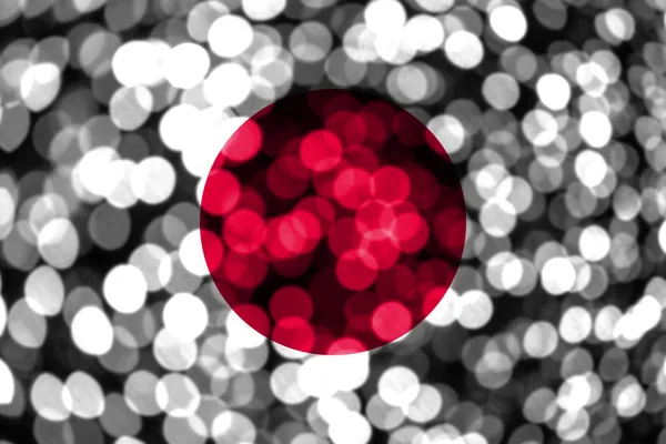 Japón Abstracto Borrosa Bandera Bokeh Bandera Del Concepto Navidad Año — Foto de Stock