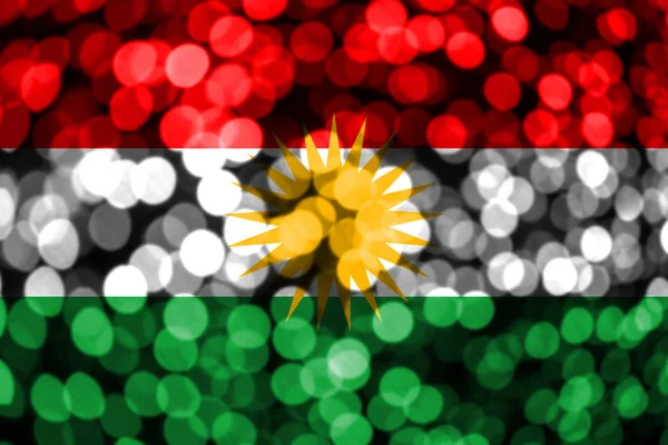 Kurdisztán Másol Absztrakt Homályos Bokeh Zászló Karácsony Nemzeti Nap Koncepció — Stock Fotó