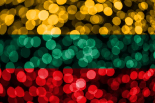 リトアニア抽象ぼやけてボケ フラグ クリスマス 正月と国立の日コンセプト フラグ — ストック写真