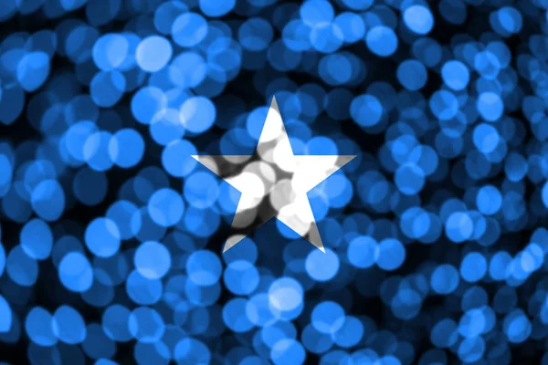 Somalia Bandera Bokeh Borrosa Abstracta Bandera Del Concepto Navidad Año — Foto de Stock