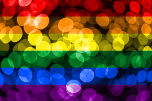 Bandeira Bokeh Desfocada Abstrata Gay Natal Ano Novo Bandeira Conceito — Fotografia de Stock