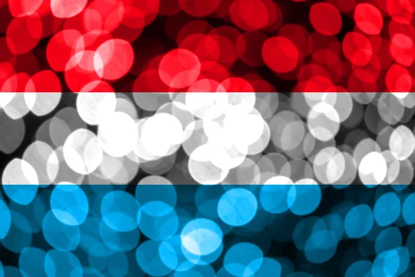 Luxemburg Absztrakt Homályos Bokeh Zászló Karácsony Nemzeti Nap Koncepció Zászló — Stock Fotó