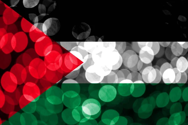パレスチナ抽象ぼやけてボケ フラグ クリスマス 正月と国立の日コンセプト フラグ — ストック写真