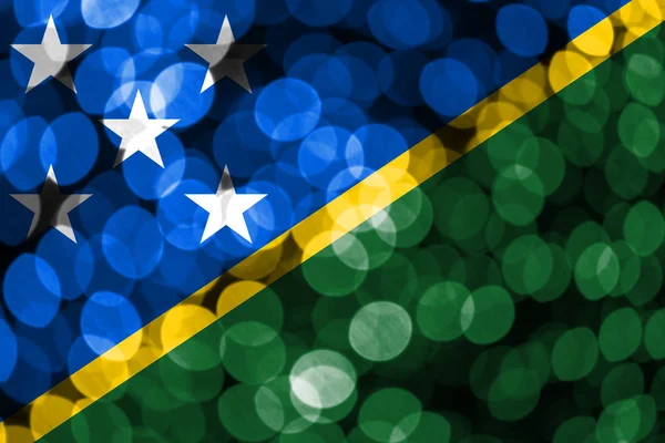 Νήσοι Σολομώντος Αφηρημένη Θολή Bokeh Σημαία Χριστούγεννα Πρωτοχρονιά Και Εθνική — Φωτογραφία Αρχείου