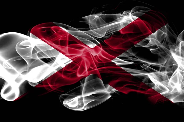 アラバマ州煙旗 アメリカ合衆国 — ストック写真