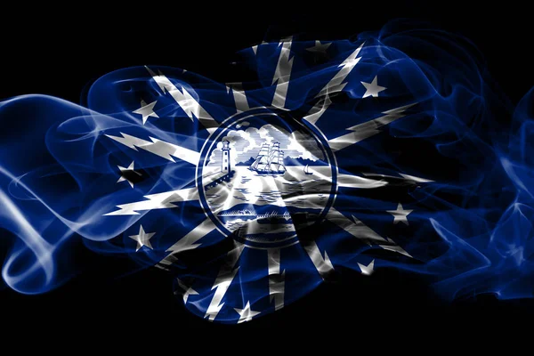 Buffalo City Smoke Flag New York State Estados Unidos América — Fotografia de Stock