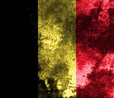 Eski Belçika grunge arka plan bayrak