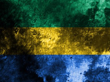 Eski Gabon grunge arka plan bayrak