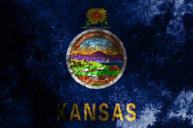 Kansas Eyalet grunge bayrak, Amerika Birleşik Devletleri