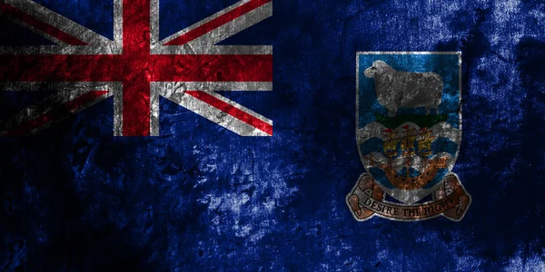 Bandera Grunge Las Islas Malvinas Territorios Británicos Ultramar Bandera Territorio — Foto de Stock
