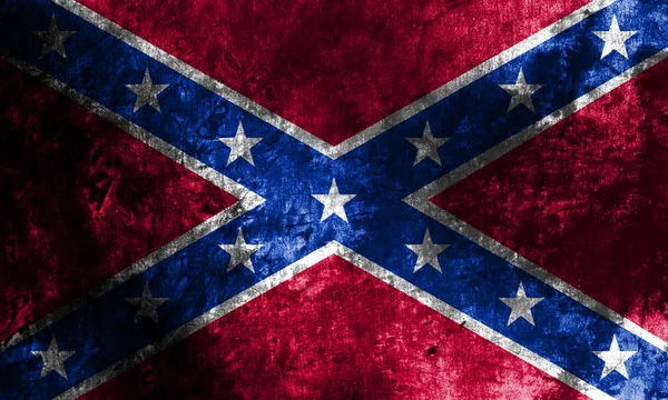 Old Confederate Navy Jack Grunge Bandeira Fundo — Fotografia de Stock