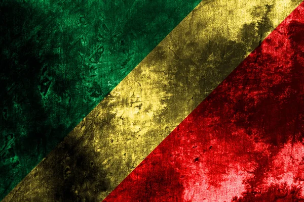 Régi Kongói Grunge Háttér Zászló — Stock Fotó
