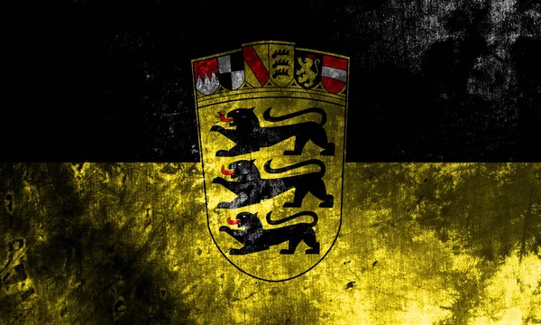 Baden Wurttemberg Grunge Vlaggenstaat Duitsland — Stockfoto