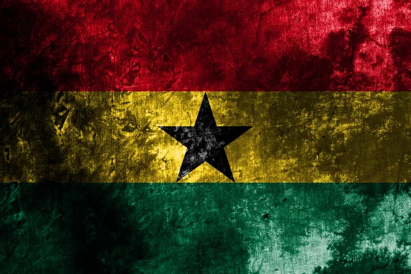 Ancien Drapeau Fond Ghana Grunge — Photo