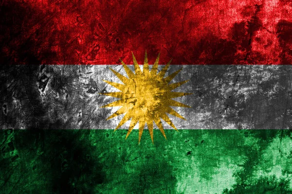 Гранж Флаг Курдистана Флаг Территории Ирака — стоковое фото